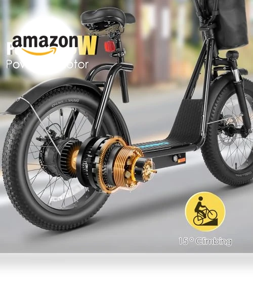 Electric Scooter with Adjustable Seat and Detachable Basket — Electric Self-Balancing Scooters, Caroma