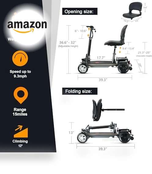Folding Mobility Scooter — Push Scooters, WEYRAL