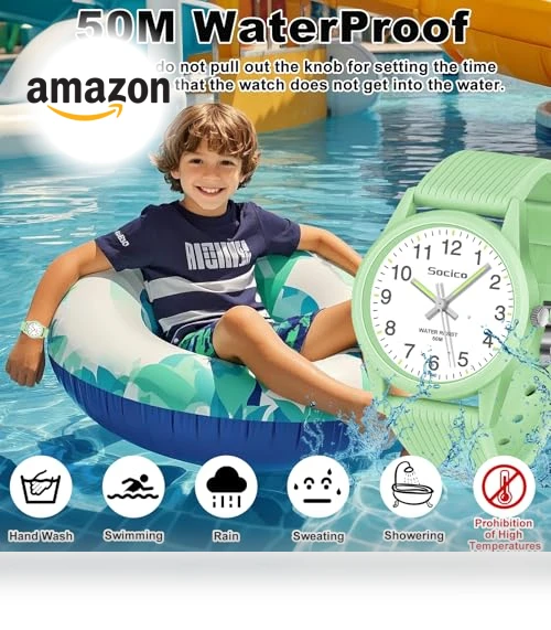 Kids Analog Learning Time Watch — Watch Straps & Bands, SOCICO