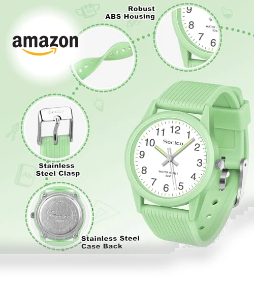 Kids Analog Learning Time Watch — Watch Straps & Bands, SOCICO