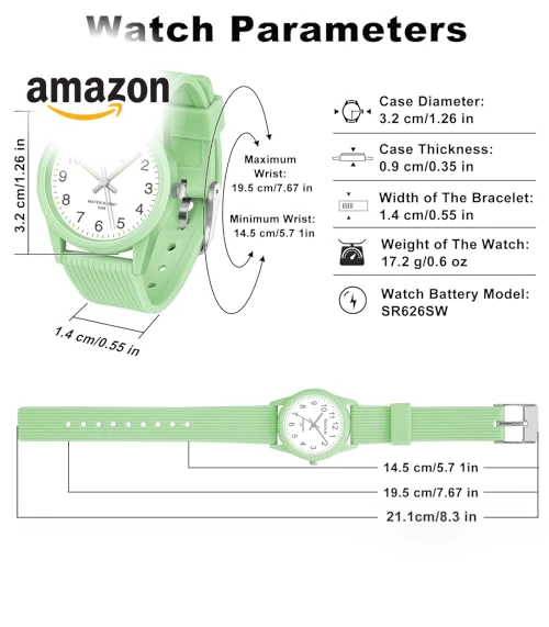 Kids Analog Learning Time Watch — Watch Straps & Bands, SOCICO