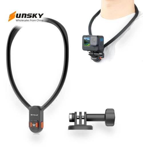 Lazy Neck Bracket Magnetic Quick Release POV View Mount — Chest Camera Mounts, PULUZ