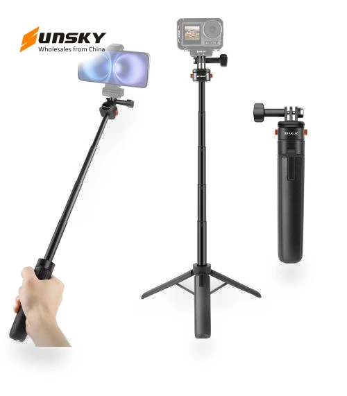 Mini Magnetic Quick Release Selfie Stick Tripod — Selfie Sticks, PULUZ