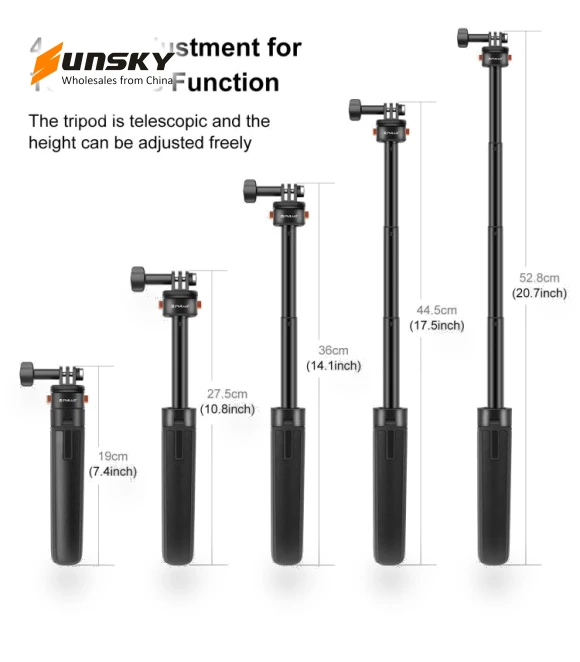 Mini Magnetic Quick Release Selfie Stick Tripod — Selfie Sticks, PULUZ