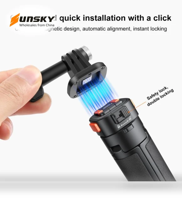 Mini Magnetic Quick Release Selfie Stick Tripod — Selfie Sticks, PULUZ