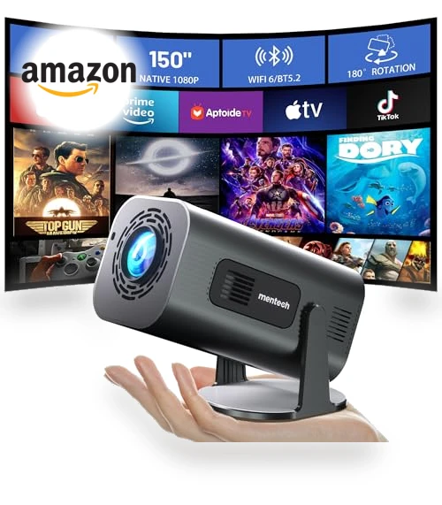 Mini Projector with WiFi and Bluetooth — Home Theater Projectors, Mentech