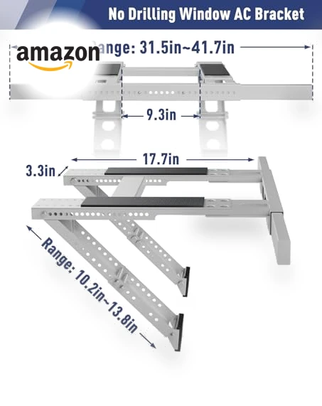 No Drilling Air Conditioner Support Bracket — Window, LEOPO