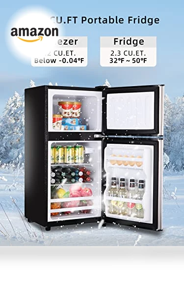 Retro Mini Fridge with Freezer — Mini Fridges, KRIB BLING