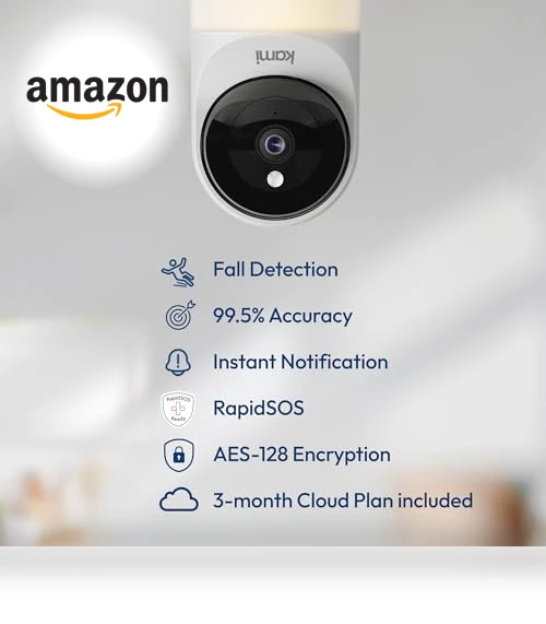 Senior Care Camera with Advanced Fall Detection — Health Monitoring & Alert Systems, Kami Vision