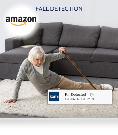 Senior Care Camera with Advanced Fall Detection — Health Monitoring & Alert Systems, Kami Vision