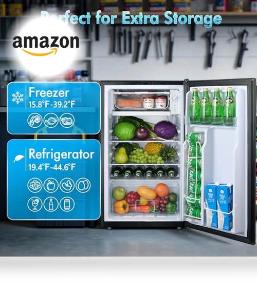 Single Door Refrigerator with Freezer — Mini Fridges, Anypro