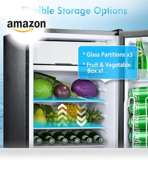 Single Door Refrigerator with Freezer — Mini Fridges, Anypro
