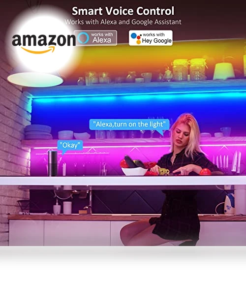 Smart RGB Under Cabinet Lights Kit — Under-Cabinet Mounts, maylit