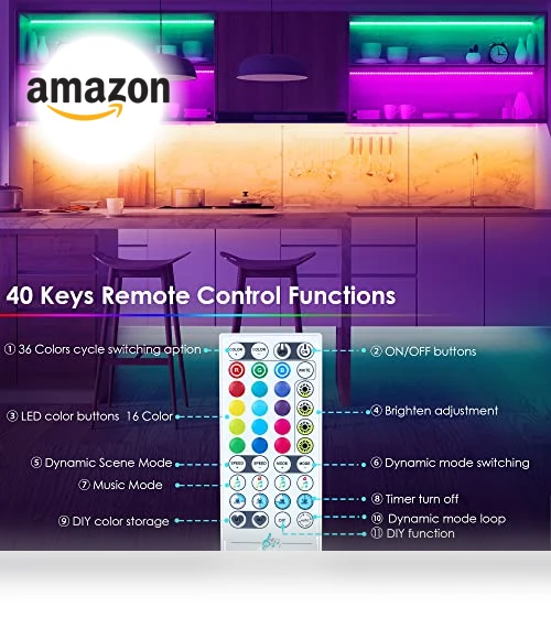Smart RGB Under Cabinet Lights Kit — Under-Cabinet Mounts, maylit