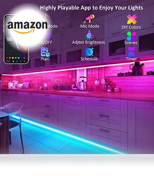 Smart RGB Under Cabinet Lights Kit — Under-Cabinet Mounts, maylit