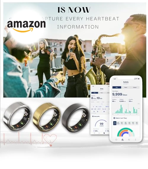 Smart Ring Health Tracker — Fitness & Activity Monitors, Oulencu