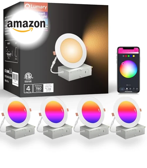 Smart WiFi Recessed Lights — Under-Cabinet Lights, Lumary