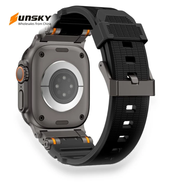 Stainless Steel Connector TPU Watch Band — Watch Accessories