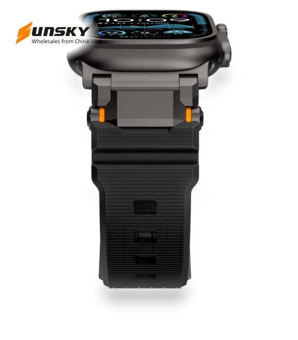 Stainless Steel Connector TPU Watch Band — Watch Accessories