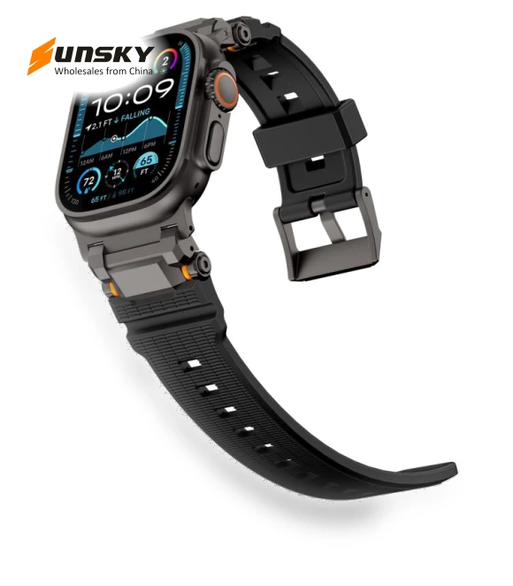 Stainless Steel Connector TPU Watch Band — Watch Accessories