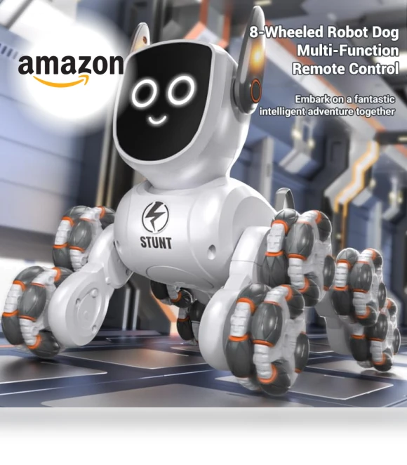 Stunt Remote Control Robot Dog — Interactive Figures & Robots, JJRC