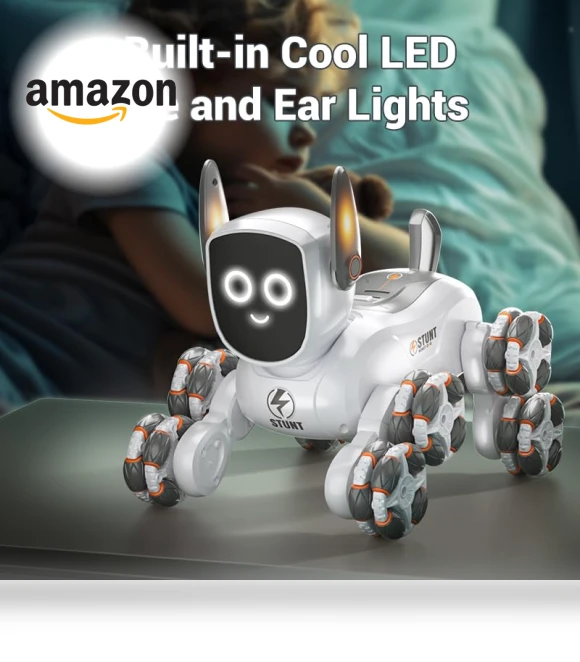 Stunt Remote Control Robot Dog — Interactive Figures & Robots, JJRC