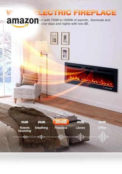 Wall Mounted Electric Fireplace Heater — Electric Heating Solutions, VISVEIL