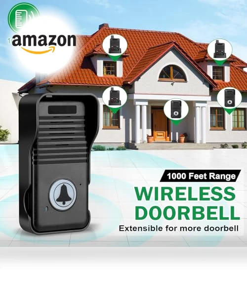 Waterproof Full Duplex Wireless Doorbell — Kits, UHAXZ