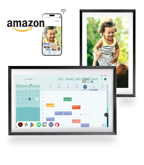 15.6" Wall Digital Calendar & Smart Display — Digital Frames, Changing