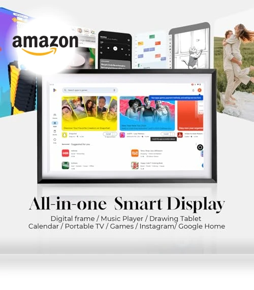 15.6" Wall Digital Calendar & Smart Display — Digital Frames, Changing