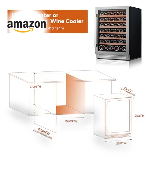 24 Inch Wine Fridge — Freestanding, Ca'Lefort