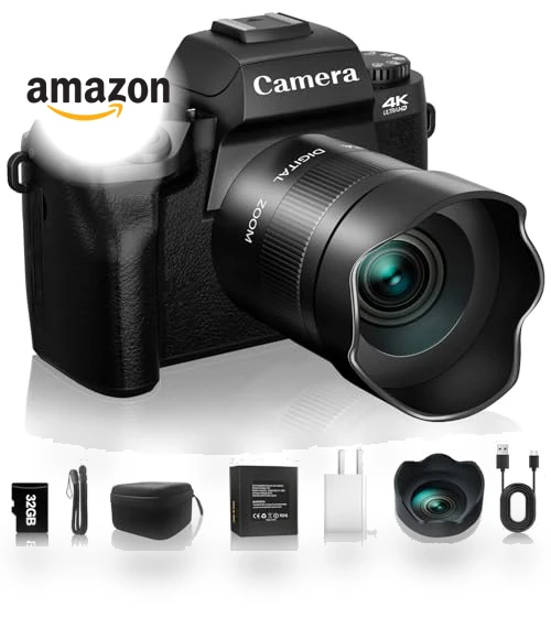 4K 64MP WiFi Vlogging Camera — Camcorder, NIKICAM