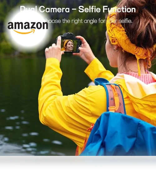 4K 64MP WiFi Vlogging Camera — Camcorder, NIKICAM