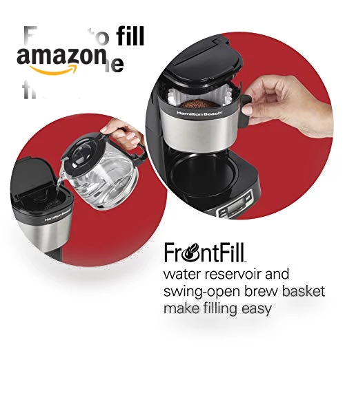5 Cup Drip Coffee Maker with Easy FrontFill Basket — Coffee Makers, Hamilton Beach