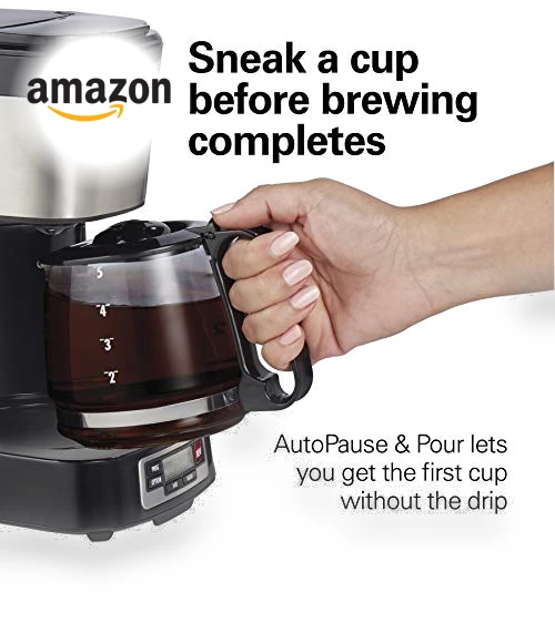 5 Cup Drip Coffee Maker with Easy FrontFill Basket — Coffee Makers, Hamilton Beach