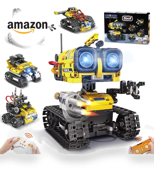 5 in 1 Remote- & App-Controlled Robots Toy — Interactive Figures & Robots, CUBIMANA