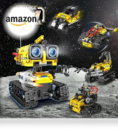 5 in 1 Remote- & App-Controlled Robots Toy — Interactive Figures & Robots, CUBIMANA