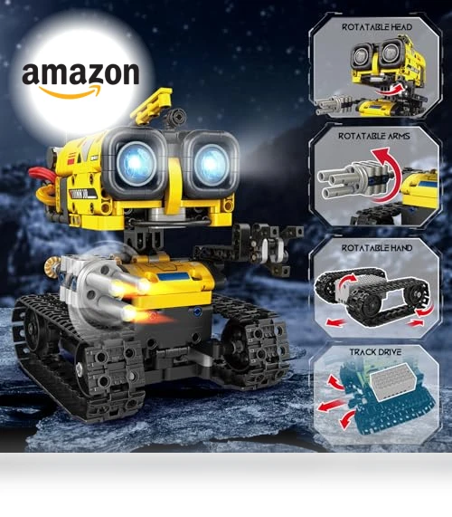 5 in 1 Remote- & App-Controlled Robots Toy — Interactive Figures & Robots, CUBIMANA