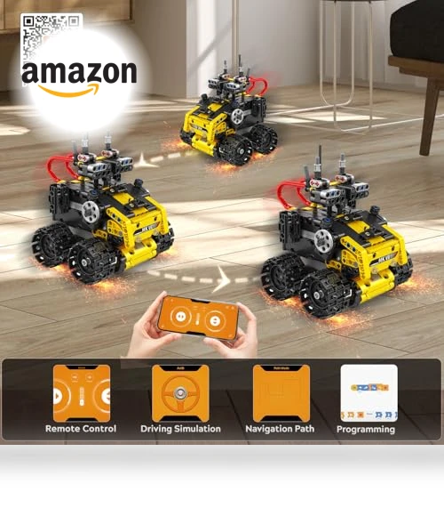 5 in 1 Remote- & App-Controlled Robots Toy — Interactive Figures & Robots, CUBIMANA