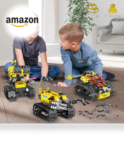 5 in 1 Remote- & App-Controlled Robots Toy — Interactive Figures & Robots, CUBIMANA