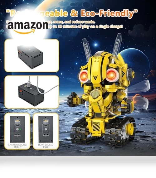 5-in-1 STEM Robot Building Kit — Interactive Figures & Robots, AKWME