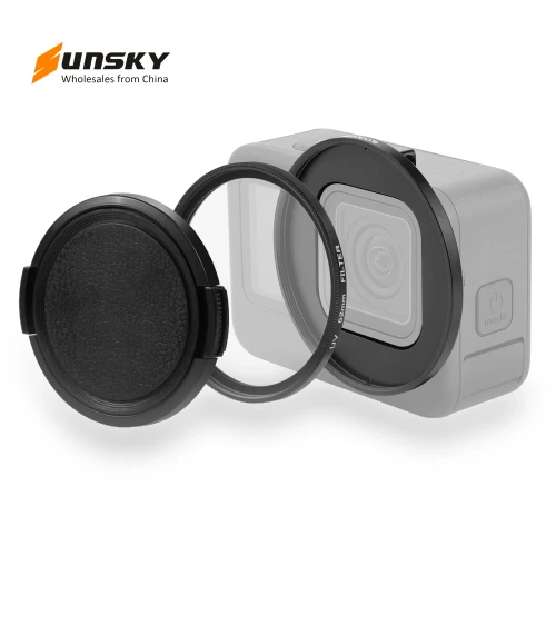 52mm UV Lens Filter with Adapter Ring for GoPro — , PULUZ