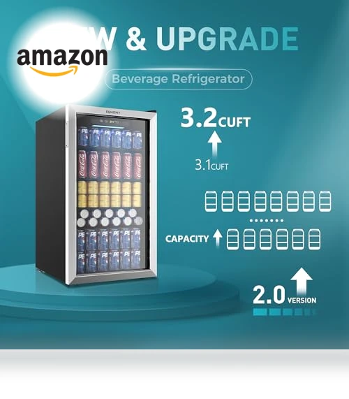 Beverage Refrigerator Cooler — Mini Fridges, EUHOMY