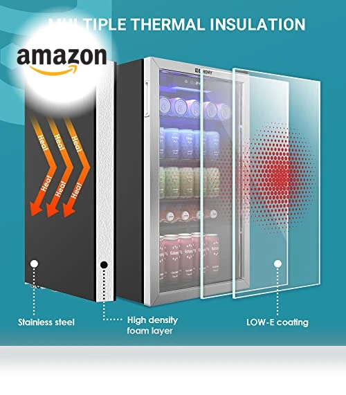 Beverage Refrigerator Cooler — Mini Fridges, EUHOMY