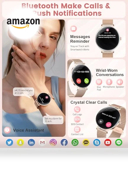 Elegant Smart Watch for Women — Smartwatches, SUNKTA