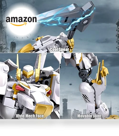 Flexible Cool White Tiger Warrior Model Kit — Construction Kits, HIGH GODO