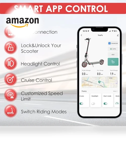 Folding E-Scooter with App Control — Push Scooters, Kalorace