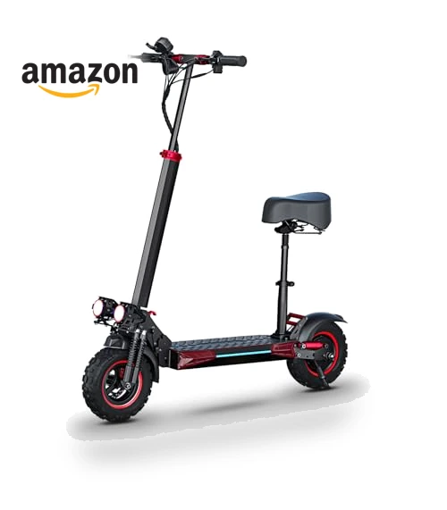 Folding Electric Scooter with Seat & Double Suspension — Push Scooters, ITOYXES