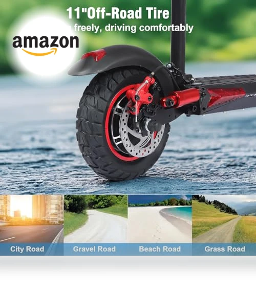 Folding Electric Scooter with Seat & Double Suspension — Push Scooters, ITOYXES