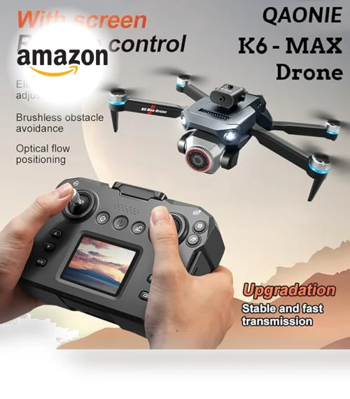 K6 Max Drone with Screen Controller — Drones, QAONIE